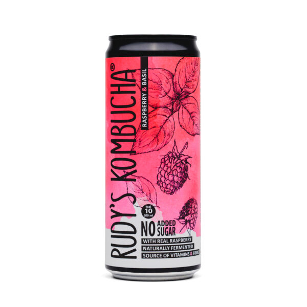 Rudy's Raspberry Basil Kombucha Hong Kong - Premium Natural Probiotic Drink